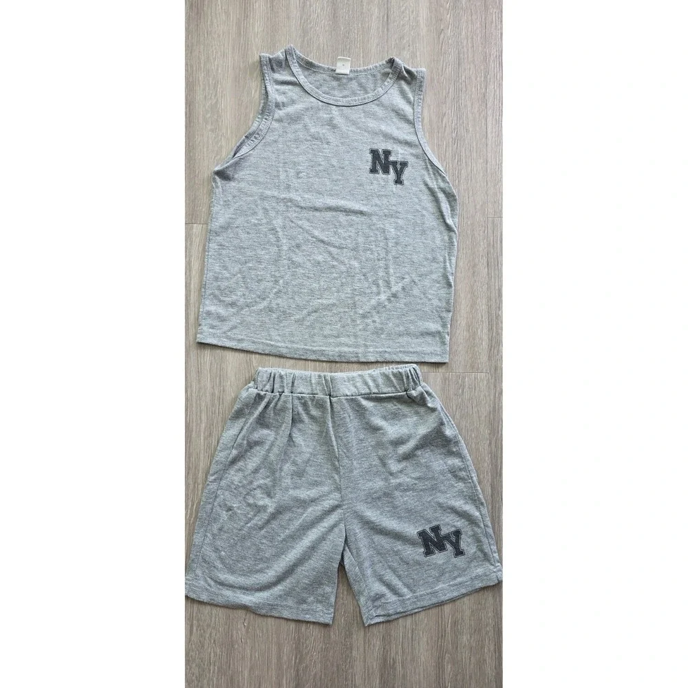 Boys Clothing Lot Size 8 Guess Kids T-Shirt US Polo Assn Pants Shein NY Set‎ 4pc